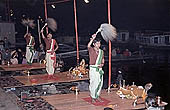 Varanasi - the Ganga Fire Arti at Dashaswamedh Ghat